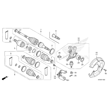 FRONT KNUCKLE@DRIVESHAFT