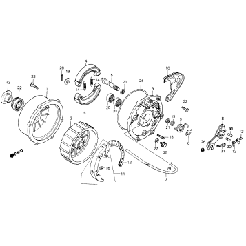 REAR BRAKE PANEL 86,87