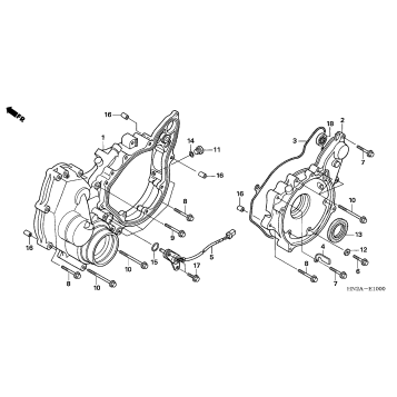 REAR CRANKCASE COVER