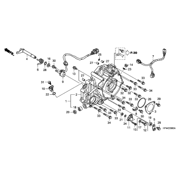 REAR CRANKCASE COVER