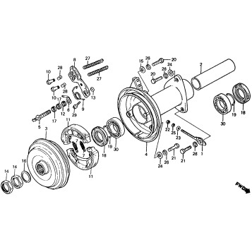 185/200 REAR BRAKE DRUM
