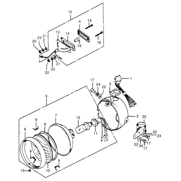 HEADLIGHT + TAILLIGHT