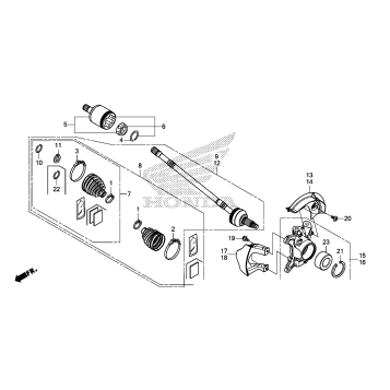 FRONT KNUCKLE@DRIVESHAFT
