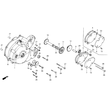 LEFT CRANKCASE COVER