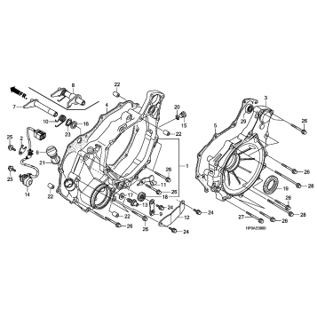 REAR CRANKCASE COVER