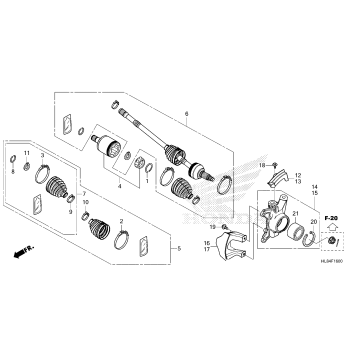 FRONT KNUCKLE@DRIVESHAFT