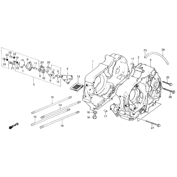 CRANKCASE + OIL PUMP