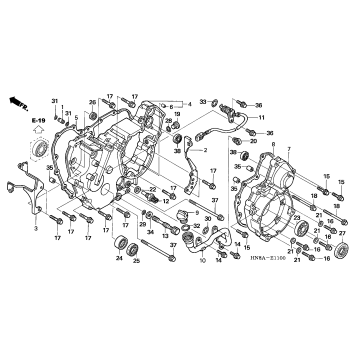 REAR CRANKCASE COVER