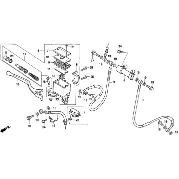 FR. BRAKE MASTER CYL.