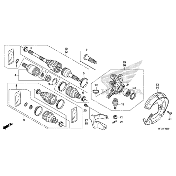FRONT KNUCKLE@FRONT DRIVE SHAFT
