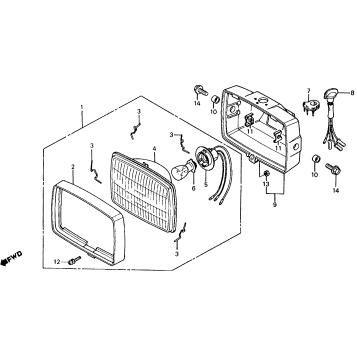 ATC185S HEADLIGHT 81-83