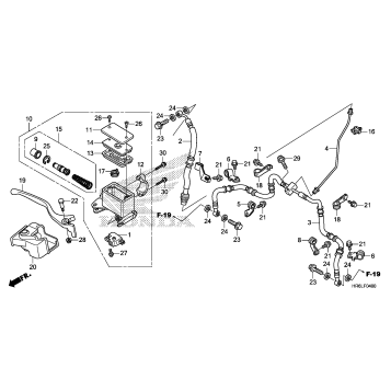 FRONT BRAKE MASTER       CYLINDER