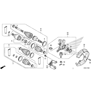 FRONT KNUCKLE@FRONT DRIVE SHAFT