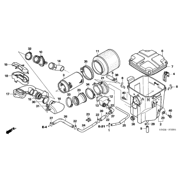 AIR CLEANER (TRX500FA/FGA'05)