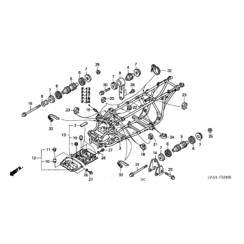 FRAME (TRX500FA'01-'04/FGA'04)
