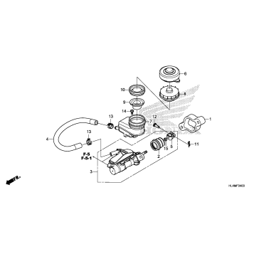 FRONT BRAKE MASTER       CYLINDER