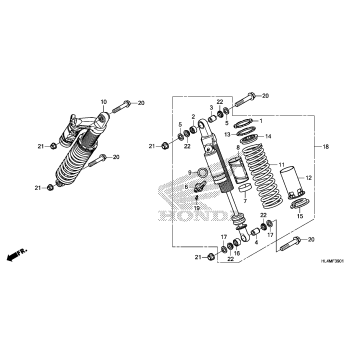 REAR SHOCK ABSORBER (2)