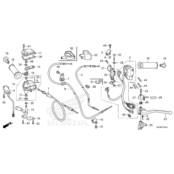HANDLE LEVER@SWITCH@CABLE