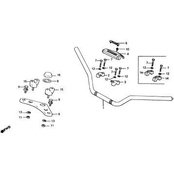 HANDLEBAR + TOP BRIDGE