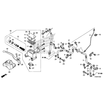FRONT BRAKE MASTER       CYLINDER