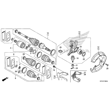 FRONT KNUCKLE@DRIVESHAFT