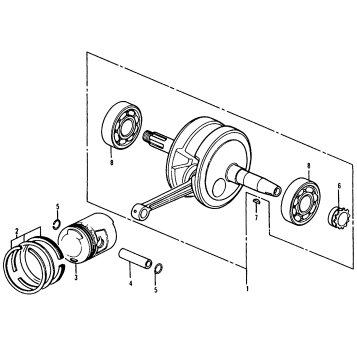 CRANKSHAFT + PISTON