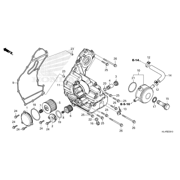 OIL COOLER@OIL TANK COVER