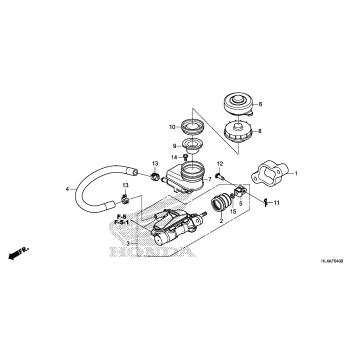 FRONT BRAKE MASTER       CYLINDER