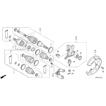 FRONT KNUCKLE@FRONT DRIVE SHAFT