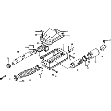 AIR CLEANER (83-85) 83-85