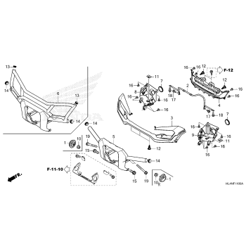 FRONT GRILLE@FRONT BUMPER