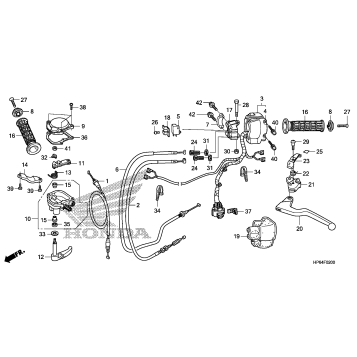HANDLE LEVER@SWITCH@CABLE