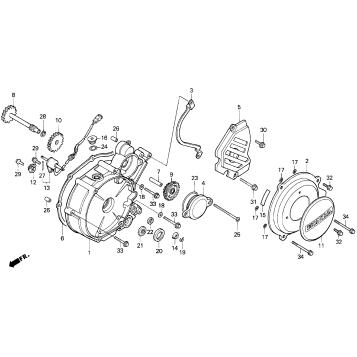 LEFT CRANKCASE COVER