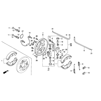 FRONT BRAKE PANEL (2)