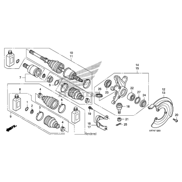 FRONT KNUCKLE@DRIVESHAFT
