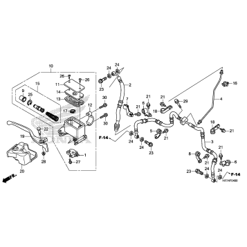 FRONT BRAKE MASTER CYLINDER
