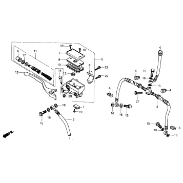 FW FRONT BRAKE MASTER CYLINDER