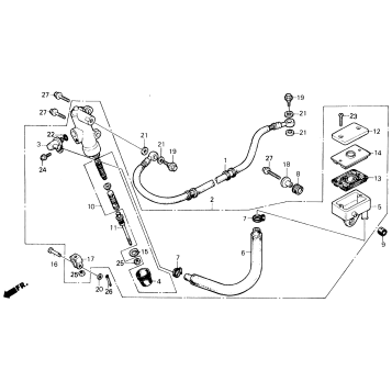 REAR BRAKE MASTER CYLINDER