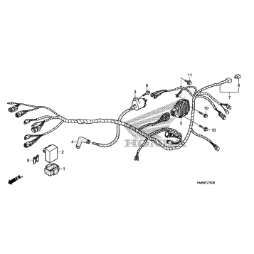 WIRE HARNESS (TRX250TM)