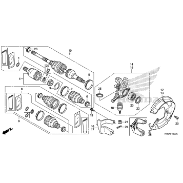 FRONT KNUCKLE@FRONT DRIVE SHAFT