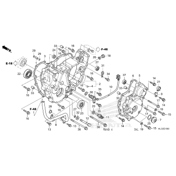 REAR CRANKCASE COVER