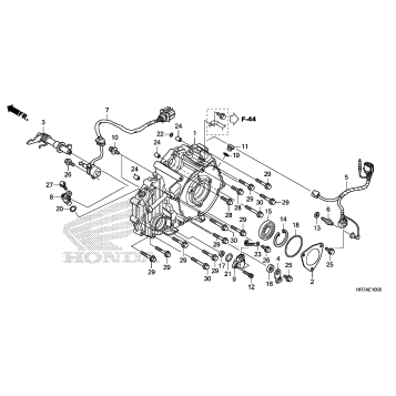 REAR CRANKCASE COVER (1)
