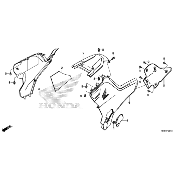 SIDE COVER + TANK COVER