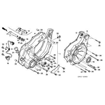 REAR CRANKCASE COVER