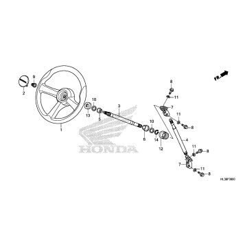 STEERING WHEEL@STEERING  SHAFT (1)