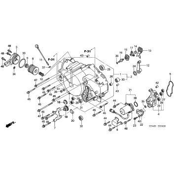 FRONT CRANKCASE COVER (AT)