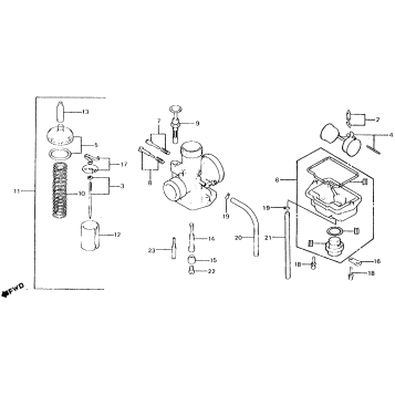 CARBURETOR 83-84