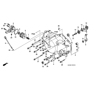 FRONT CRANKCASE COVER (TM/FM)