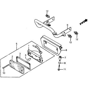ATC185S TAILLIGHT 81-83