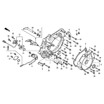 REAR CRANKCASE COVER